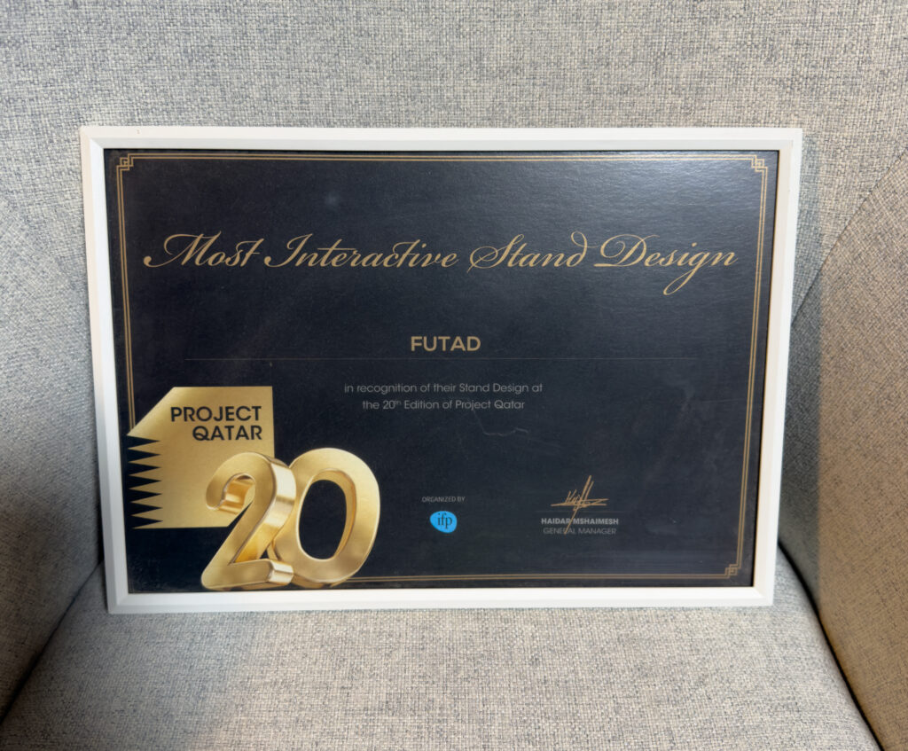 FUTAD named Experiential Agency of the Year at Qatar Marketing Awards.