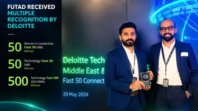FUTAD received multiple Deloitte technology recognitions: Technology Fast 50, Women in Leadership,  EMEA Technology Fast 500.
